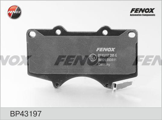 КОЛОДКИ ТОРМОЗНЫЕ ДИСКОВЫЕ FENOX BP43197