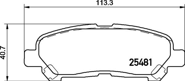 КОЛОДКИ ТОРМОЗНЫЕ ДИСКОВЫЕ NISSHINBO NP1122
