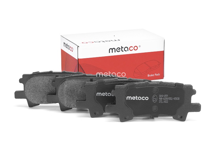 КОЛОДКИ ТОРМОЗНЫЕ ДИСКОВЫЕ METACO 3010059
