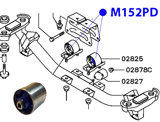 ОПОРА ДВИГАТЕЛЯ ФОРТУНА M152PD