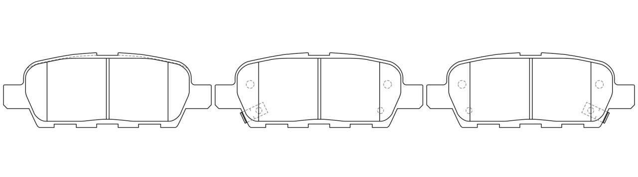 КОЛОДКИ ТОРМОЗНЫЕ ДИСКОВЫЕ SB Nagamochi BP22466