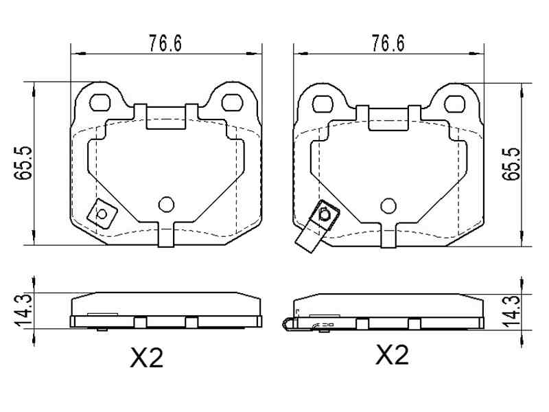 КОЛОДКИ ТОРМОЗНЫЕ ДИСКОВЫЕ SAT ST280231