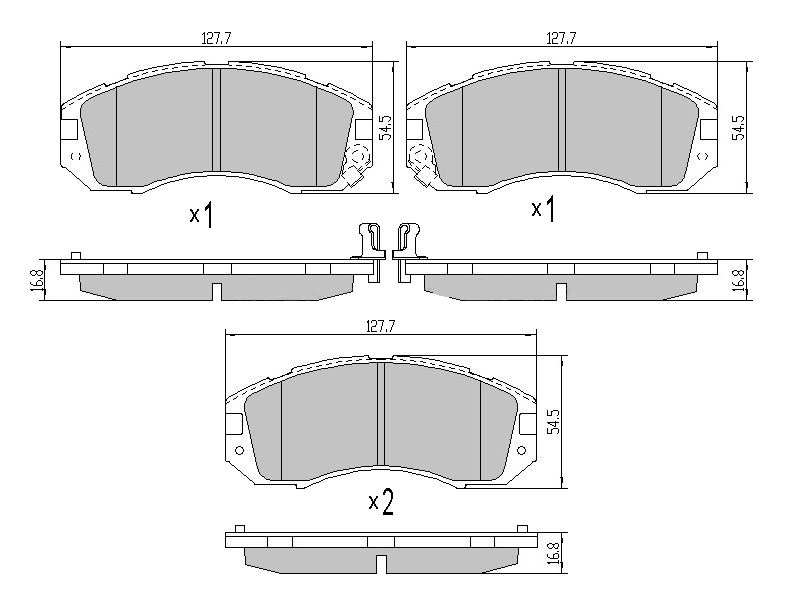 КОЛОДКИ ТОРМОЗНЫЕ ДИСКОВЫЕ SAT ST26296AA000