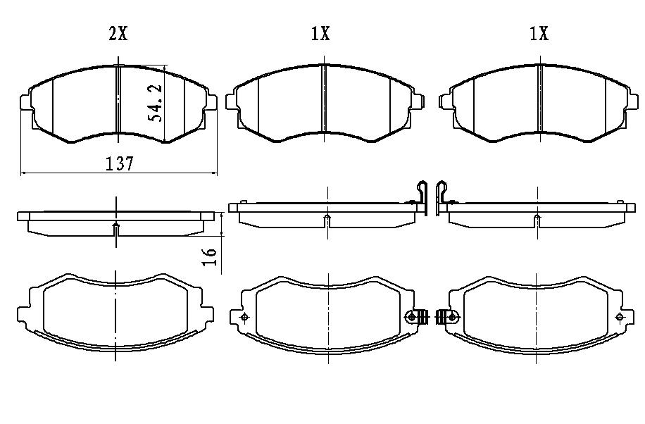 КОЛОДКИ ТОРМОЗНЫЕ ДИСКОВЫЕ JD JBP0245