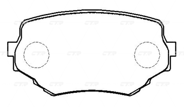 КОЛОДКИ ТОРМОЗНЫЕ ДИСКОВЫЕ CTR GK0952