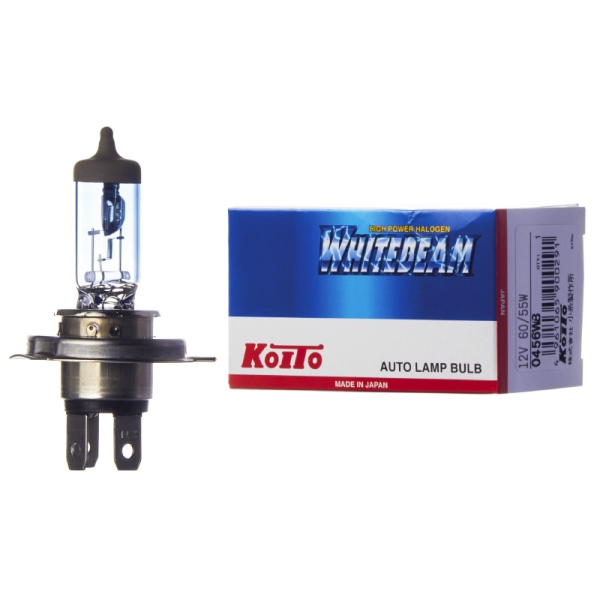ЛАМПА ГАЛЛОГЕНОВАЯ KOITO 0456WB H4 12V 60Вт. Галлогеная P43t-38