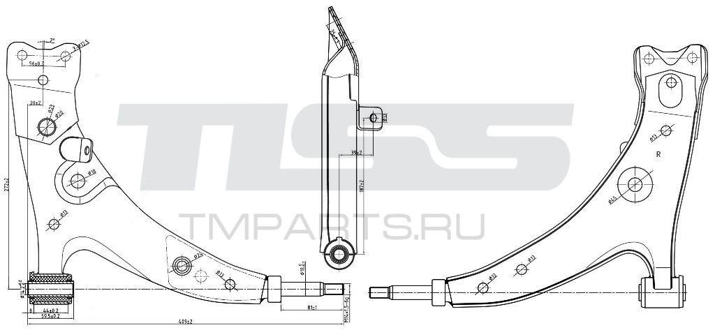 РЫЧАГ ПОДВЕСКИ JD JDCP213R