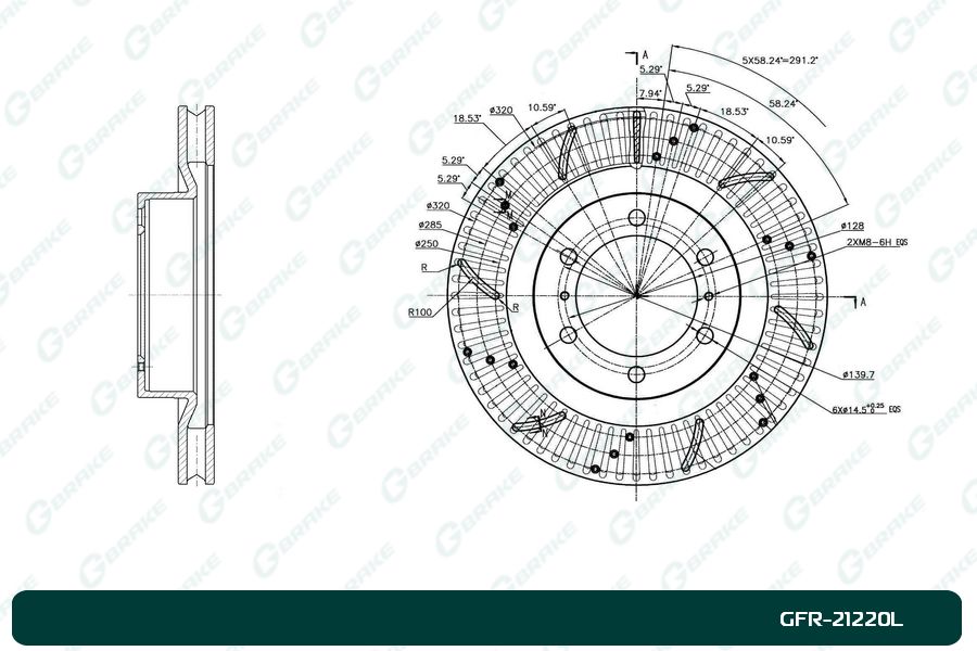 ДИСК ТОРМОЗНОЙ G-BRAKE GFR21220L