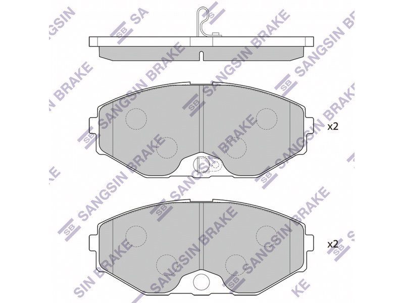 КОЛОДКИ ТОРМОЗНЫЕ ДИСКОВЫЕ SANGSIN BRAKE SP1600