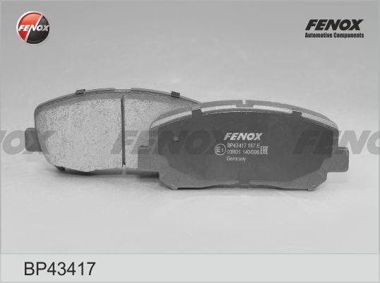 КОЛОДКИ ТОРМОЗНЫЕ ДИСКОВЫЕ FENOX BP43417