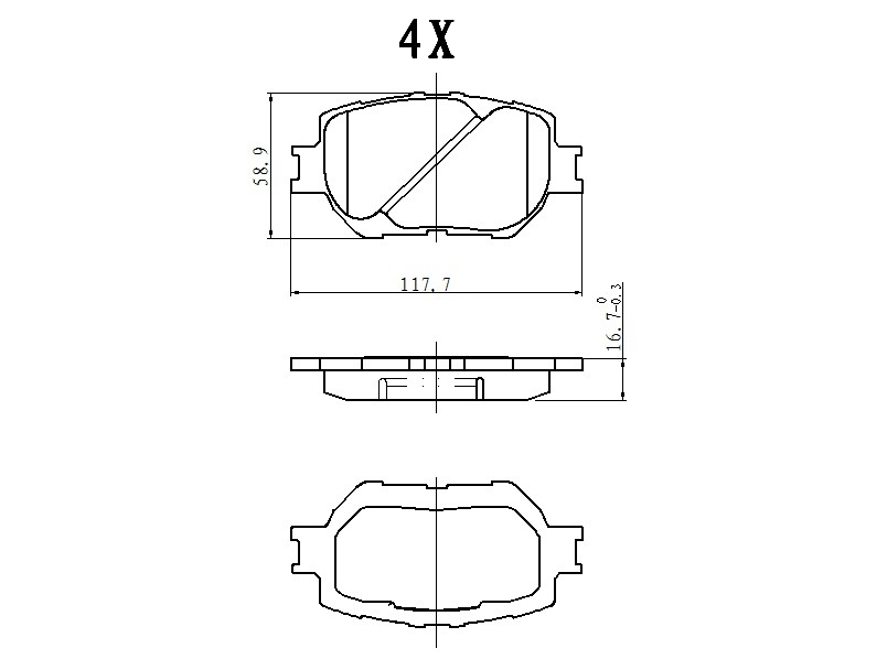 КОЛОДКИ ТОРМОЗНЫЕ ДИСКОВЫЕ JD JBP0049