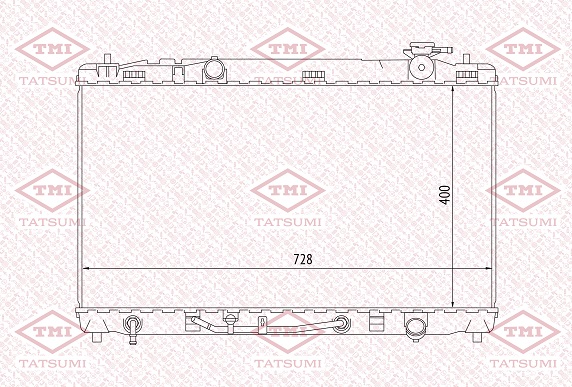 РАДИАТОР СИСТЕМЫ ОХЛАЖДЕНИЯ ДВС TATSUMI TGA1035