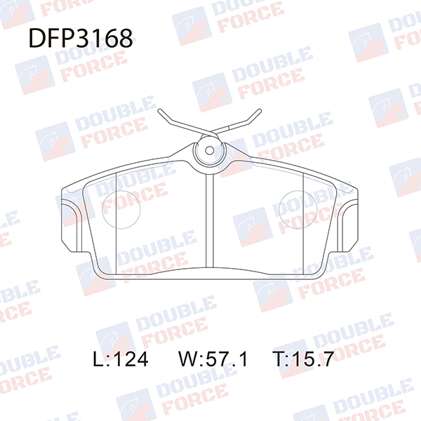 КОЛОДКИ ТОРМОЗНЫЕ ДИСКОВЫЕ DOUBLE FORCE DFP3168