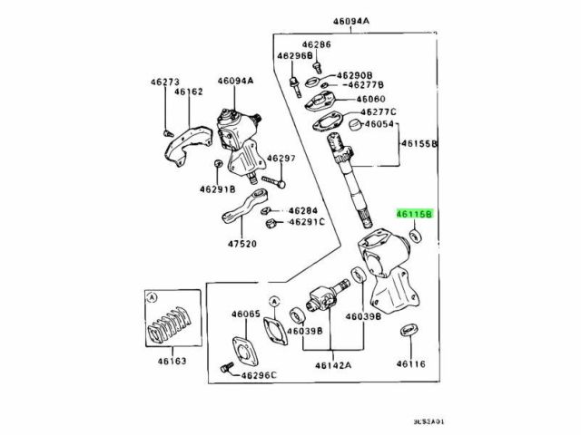 САЛЬНИК ГИДРОУСИЛИТЕЛЯ РУЛЯ NOK AH1053E0