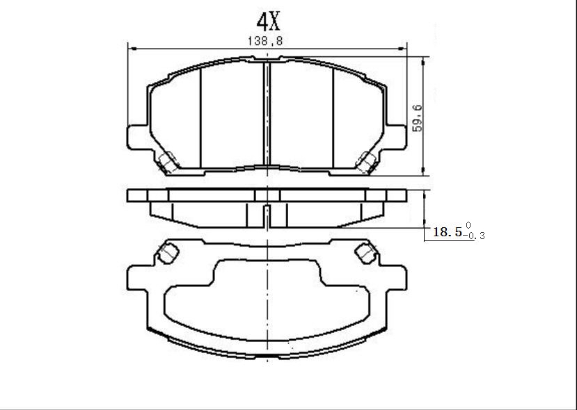 КОЛОДКИ ТОРМОЗНЫЕ ДИСКОВЫЕ JD JBP0054