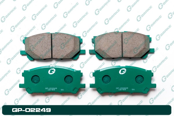 КОЛОДКИ ТОРМОЗНЫЕ ДИСКОВЫЕ G-BRAKE GP02249