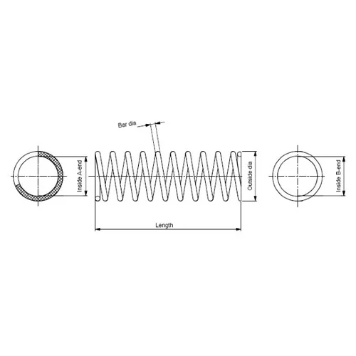 ПРУЖИНА ПОДВЕСКИ JD JJS1271