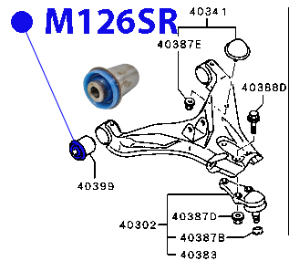 САЙЛЕНТБЛОК РЫЧАГА ПОДВЕСКИ ФОРТУНА M126SR