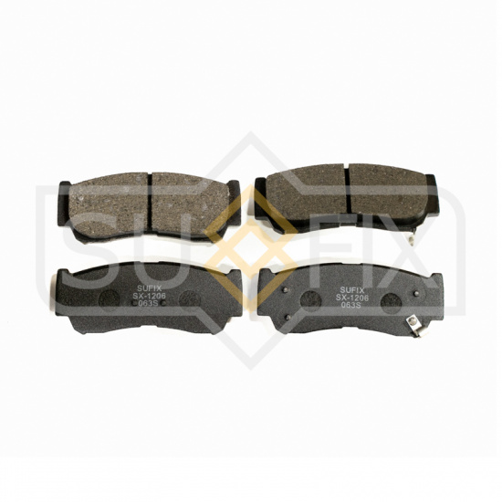 КОЛОДКИ ТОРМОЗНЫЕ ДИСКОВЫЕ SUFIX SX1206
