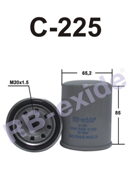 ФИЛЬТР МАСЛЕННЫЙ RBEXIDE С225