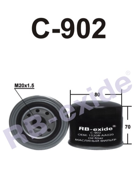 ФИЛЬТР МАСЛЕННЫЙ RBEXIDE C902