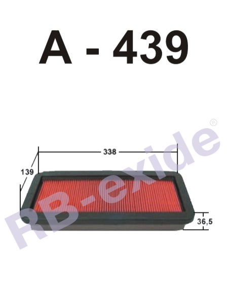 ФИЛЬТР ВОЗДУШНЫЙ RBEXIDE A439