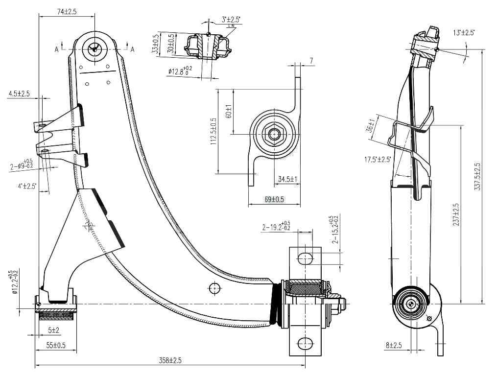 РЫЧАГ ПОДВЕСКИ JD JDCP1802L