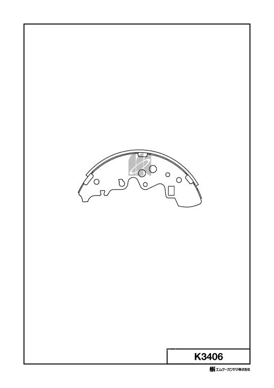 КОЛОДКИ ТОРМОЗНЫЕ БАРАБАННЫЕ KASHIYAMA K3406