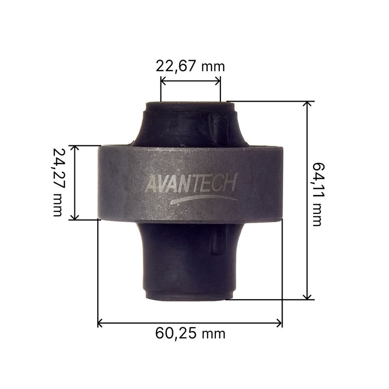 САЙЛЕНТБЛОК РЫЧАГА ПОДВЕСКИ AVANTECH ASB4167