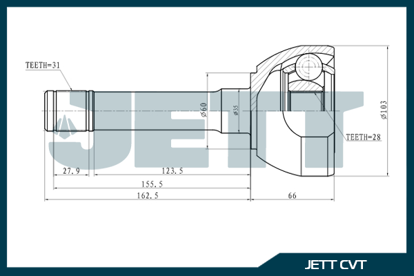 ШРУС ВНЕШНИЙ JETT V411053