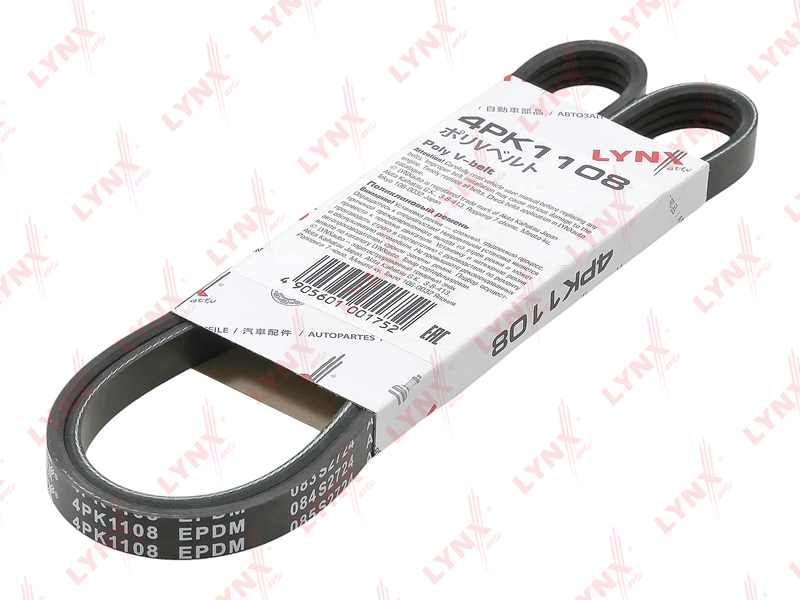 РЕМЕНЬ ПОЛИКЛИНОВЫЙ LYNXauto 4PK1108