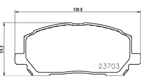 КОЛОДКИ ТОРМОЗНЫЕ ДИСКОВЫЕ NISSHINBO PF1457