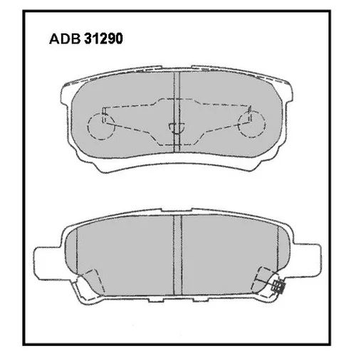 КОЛОДКИ ТОРМОЗНЫЕ ДИСКОВЫЕ ALLIED NIPPON ADB31290