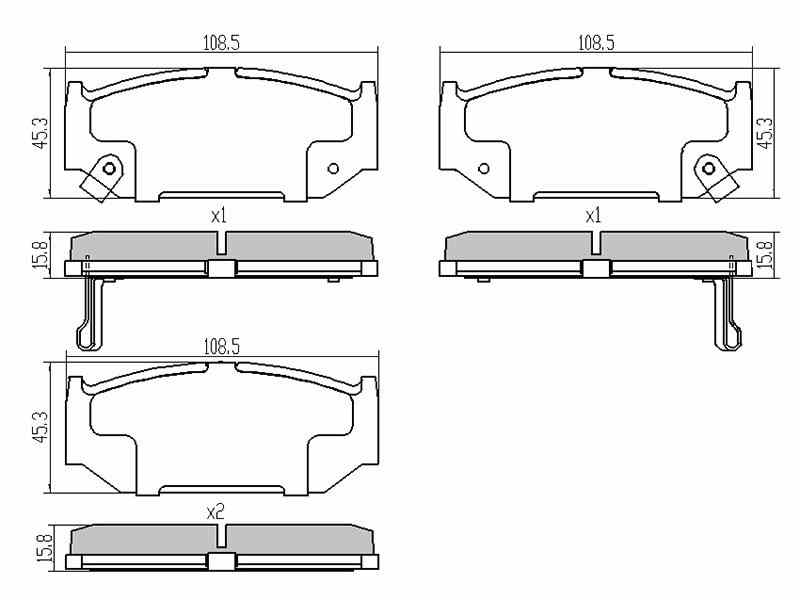КОЛОДКИ ТОРМОЗНЫЕ ДИСКОВЫЕ SAT ST5581063J00