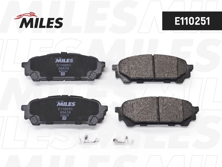 КОЛОДКИ ТОРМОЗНЫЕ ДИСКОВЫЕ MILES E110251