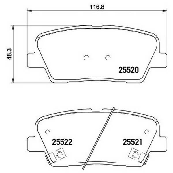 КОЛОДКИ ТОРМОЗНЫЕ ДИСКОВЫЕ PARAUT K282438Y