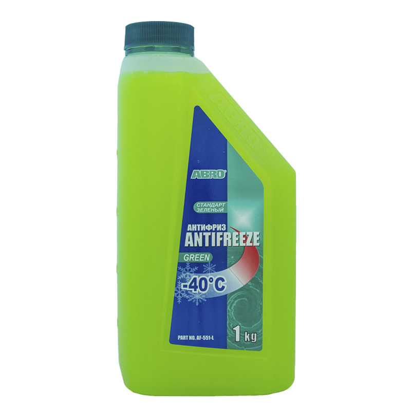 АНТИФРИЗ ABRO AF551L -40 Зеленый 1 л.