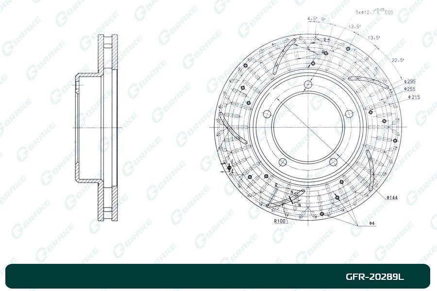 ДИСК ТОРМОЗНОЙ G-BRAKE GFR20289L