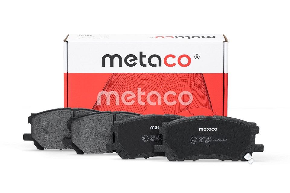 КОЛОДКИ ТОРМОЗНЫЕ ДИСКОВЫЕ METACO 3000114