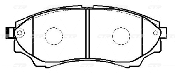 КОЛОДКИ ТОРМОЗНЫЕ ДИСКОВЫЕ CTR GK0178