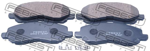 КОЛОДКИ ТОРМОЗНЫЕ ДИСКОВЫЕ FEBEST 0401EAF