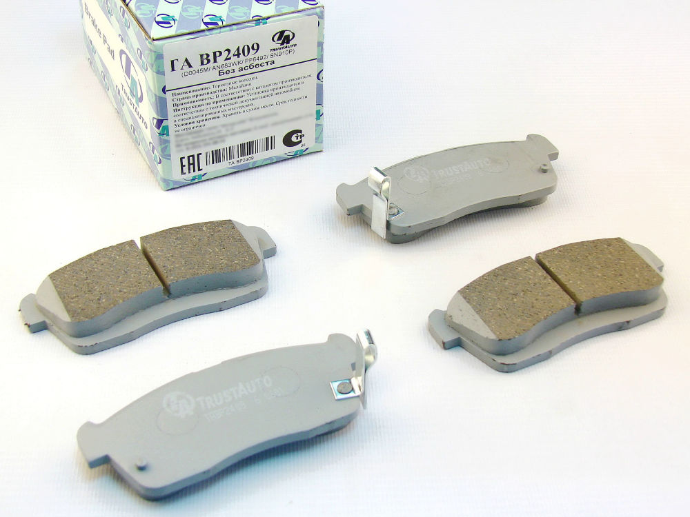 КОЛОДКИ ТОРМОЗНЫЕ ДИСКОВЫЕ TRUSTAUTO TABP2409
