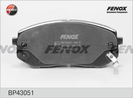 КОЛОДКИ ТОРМОЗНЫЕ ДИСКОВЫЕ FENOX BP43051