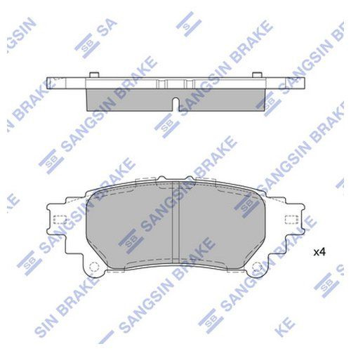 КОЛОДКИ ТОРМОЗНЫЕ ДИСКОВЫЕ SANGSIN BRAKE SP1458