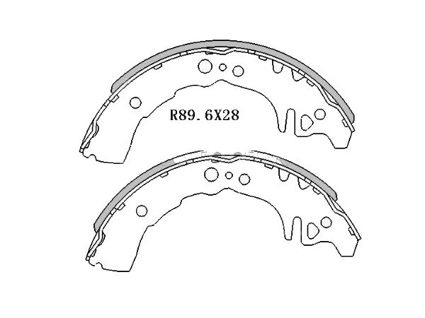 КОЛОДКИ ТОРМОЗНЫЕ БАРАБАННЫЕ IXAT X3S0012