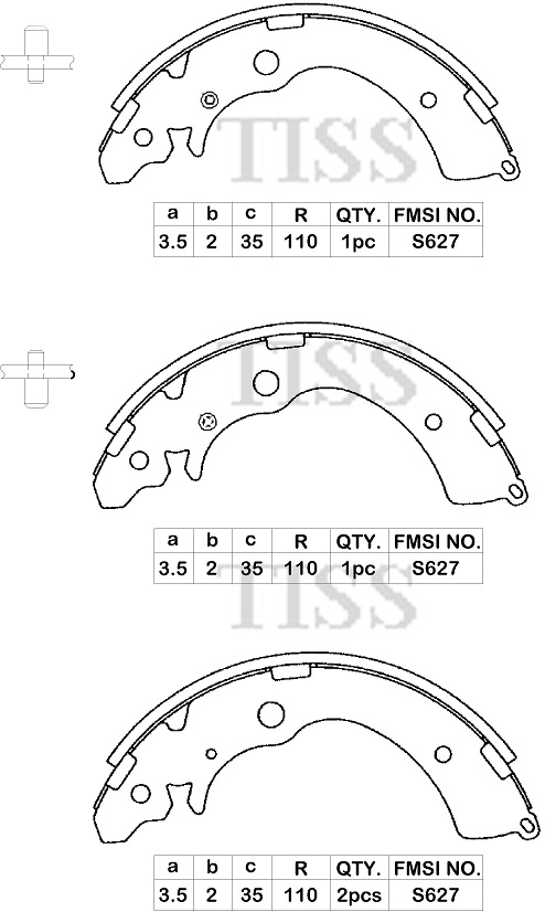 КОЛОДКИ ТОРМОЗНЫЕ БАРАБАННЫЕ PARAUT H283280