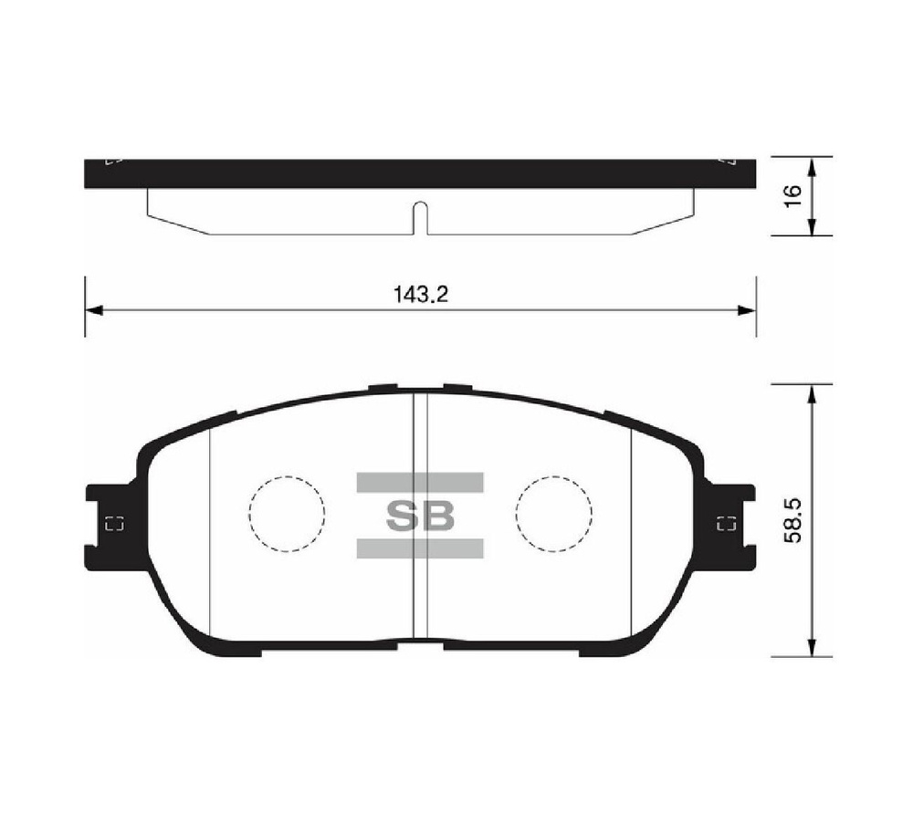 КОЛОДКИ ТОРМОЗНЫЕ ДИСКОВЫЕ SANGSIN BRAKE SP1372