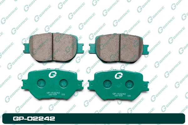 КОЛОДКИ ТОРМОЗНЫЕ ДИСКОВЫЕ G-BRAKE GP02242