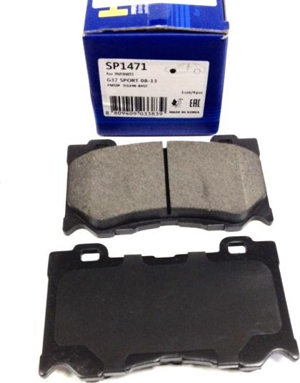 КОЛОДКИ ТОРМОЗНЫЕ ДИСКОВЫЕ SANGSIN BRAKE SP1471