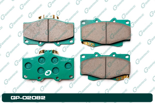 КОЛОДКИ ТОРМОЗНЫЕ ДИСКОВЫЕ G-BRAKE GP02082